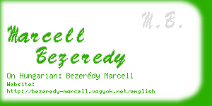 marcell bezeredy business card